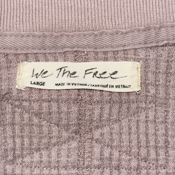 We the Free Free People Owen Oversized Thermal Fair Orchid - Picture 11 of 15
